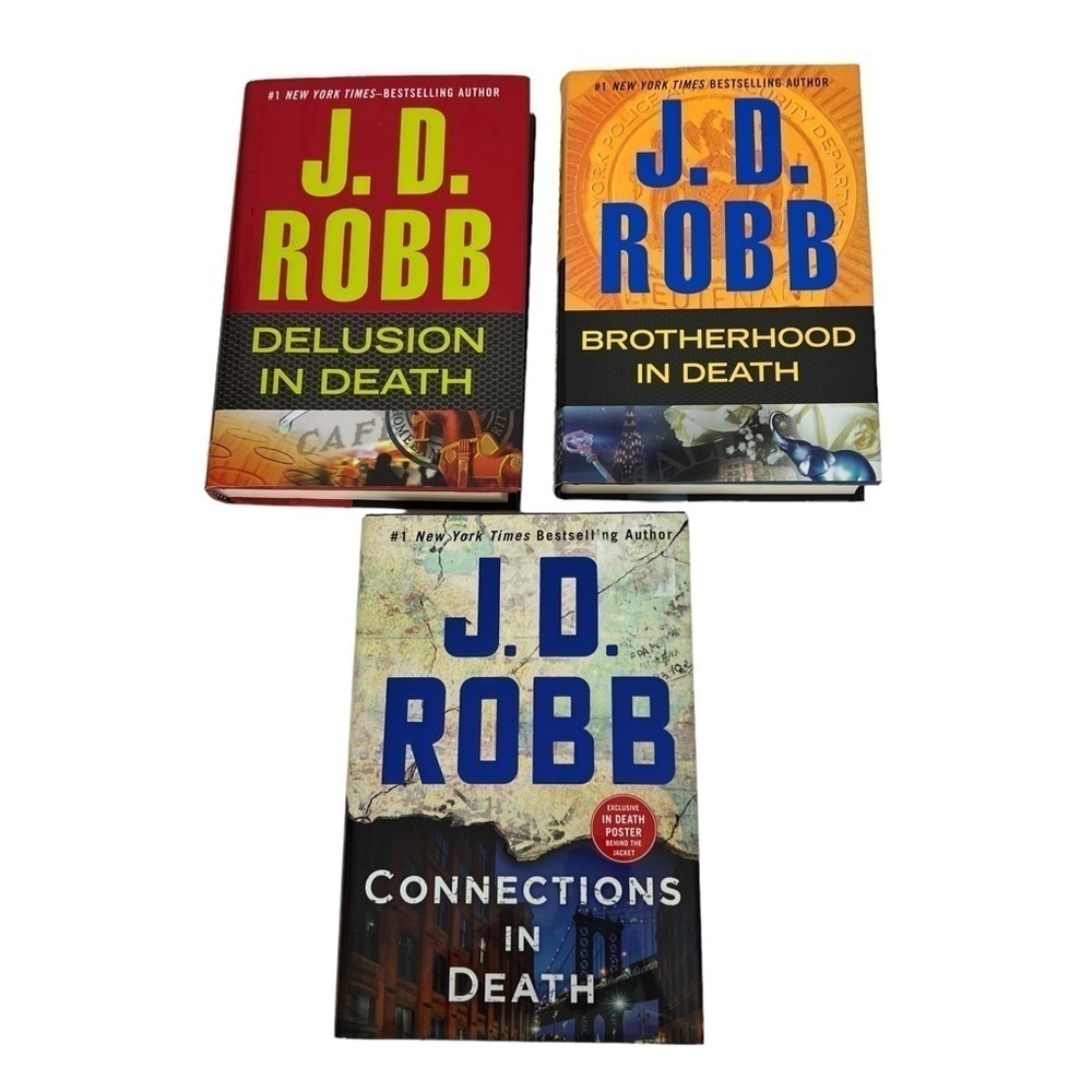 J.D. Robb Fiction Books/Novels Lot/3 Hardcover Dust Jacket General Thriller